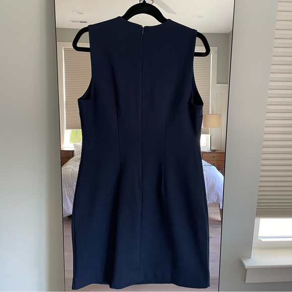 BR Navy Everywhere Ponte Sheath Dress - Picture 3 of 13